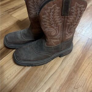Kids Western Boots in Brown and Black